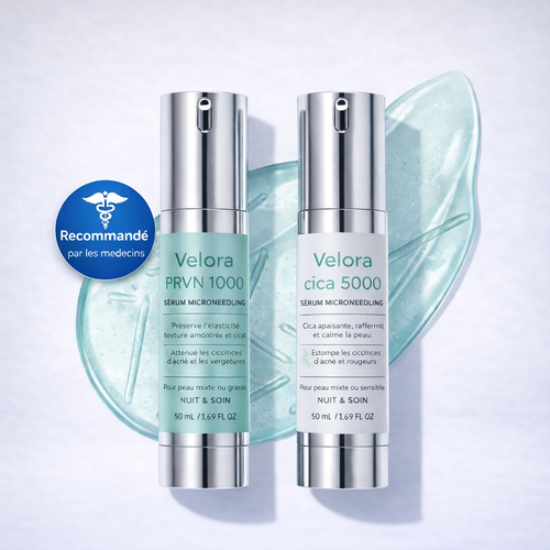Velora Microcrystal™ Sérum Nuit Duo | Une peau plus lisse en seulement 3 à 5 nuits