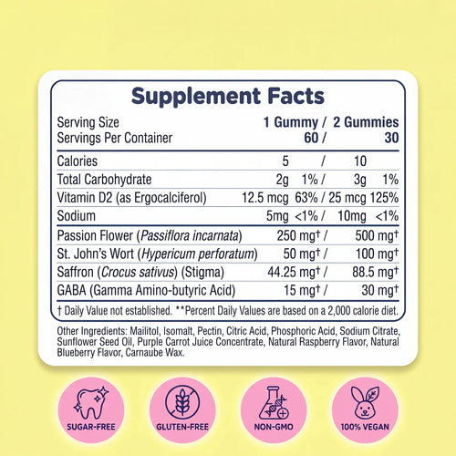 Gummies — Die klinischen Safran-Gummies für Kinder mit ADHS. Premium-Formel