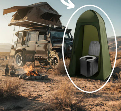 Velora™ Faltbare Campingtoilette.