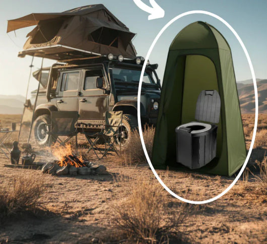 Velora™ Faltbare Campingtoilette.