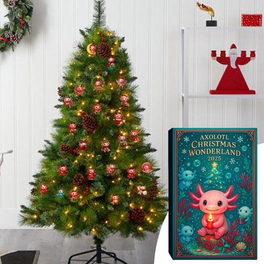 Axolotl Adventskalender 2026 | 24 verschiedene Axolotl-Anhänger
