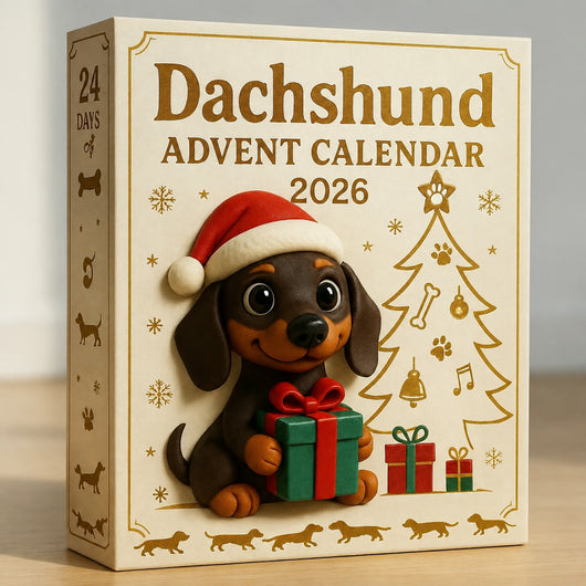 Dackel Adventskalender 2026 | 24 verschiedene Dackel-Figuren