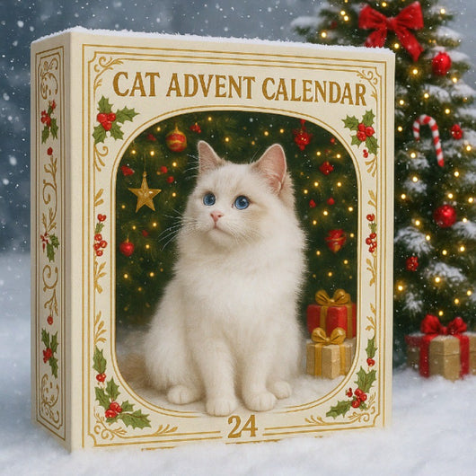 Katzen Adventskalender 2026 | 24 Katzen-Anhänger für den Baum