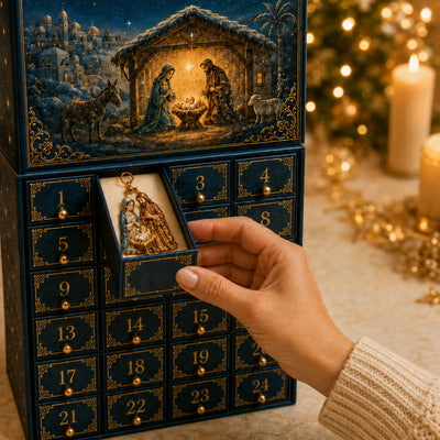 Krippe Adventskalender 2026 | 24 Figuren aus der Weihnachtsgeschichte