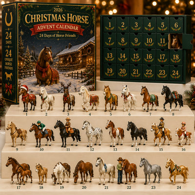 Pferde Adventskalender 2026 | 24 Pferde-Figuren nach echten Rassen