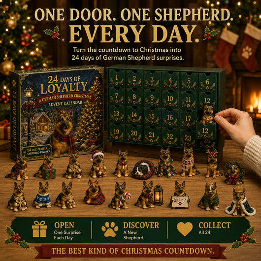 Schäferhund Adventskalender 2026 | 24 verschiedene Schäferhund-Figuren